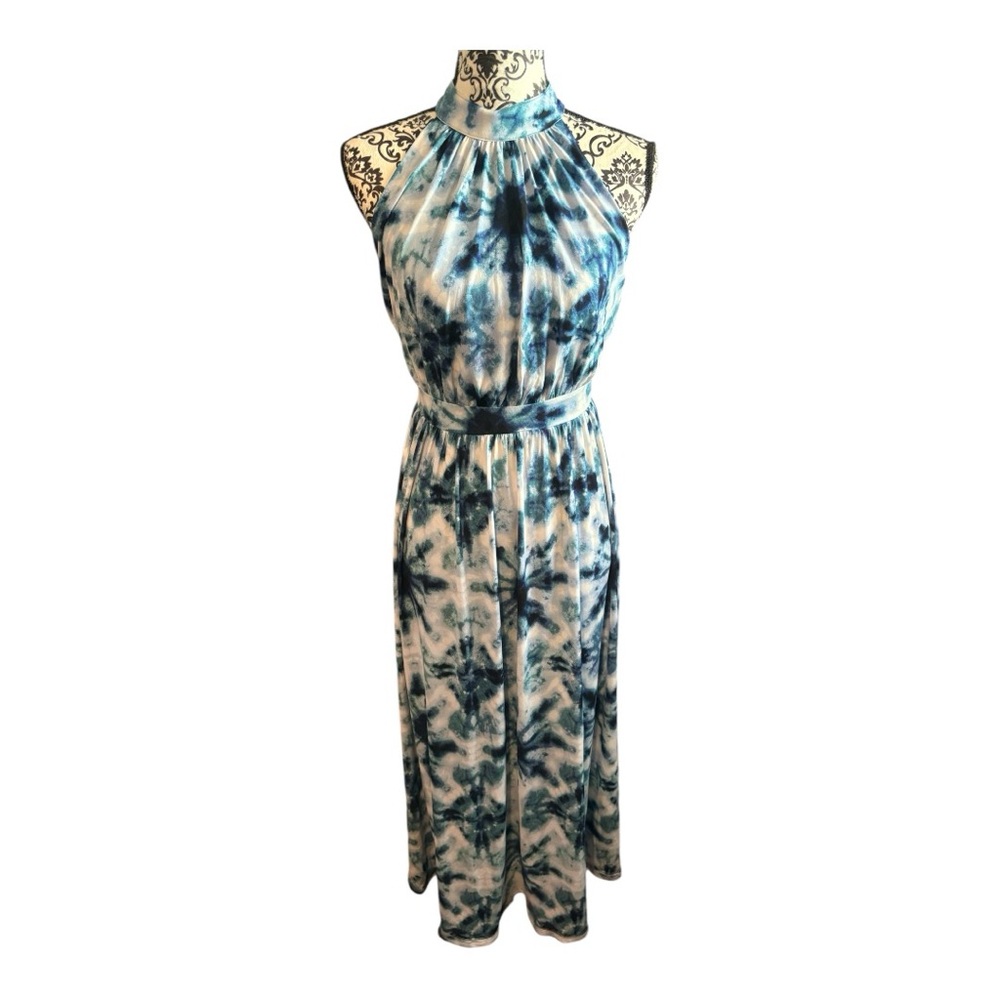 INC INTERNATIONAL CONCEPTS Tie Dye Halter Maxi Dress